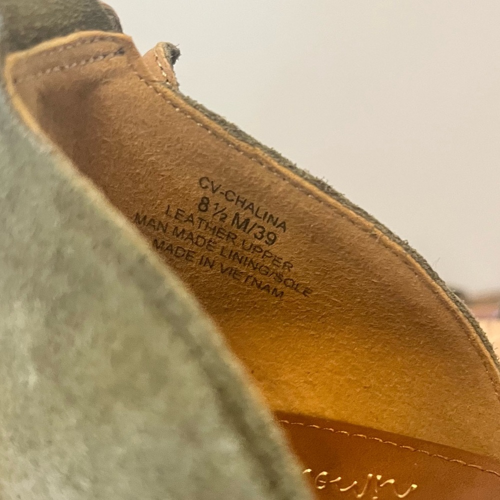 Crown Vintage Chalina Wedge Sandal Green Sz 8.5 - Picture 2 of 7